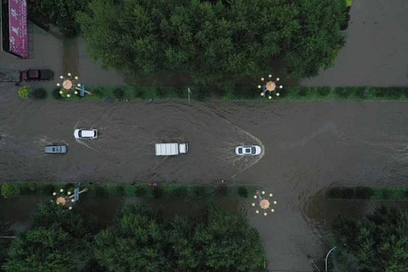 吉林长春双阳区应对金沙澳门网投官网强降雨开展抗洪抢险工作